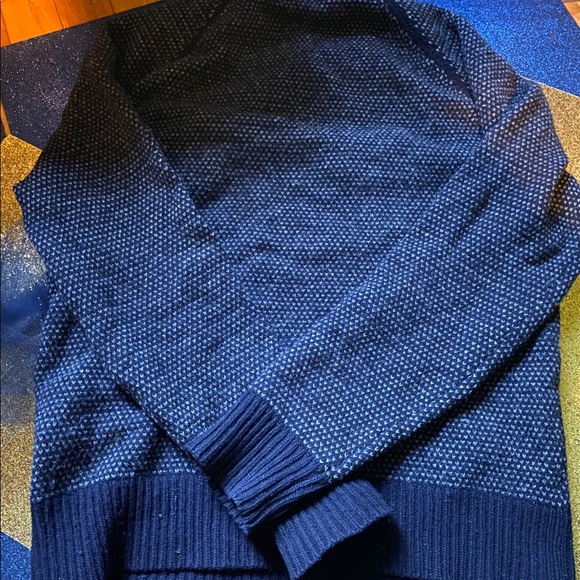 JCREW 100% LAMBSWOOL NAVY GREYISH EARTHY Sweater - Picture 3 of 5